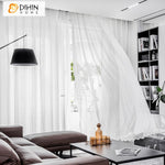 DIHIN HOME Modern White Waves Striped Sheer Curtain, Grommet Window Curtain for Living Room ,52x63-inch,1 Panelriped Roman Shades Curtains Window Blinds custom curtains blackout curtains curtains for living room sheer curtains curtain fabric linen curtains kitchen curtains velvet curtains pinch pleat curtains bay window curtains outdoor curtains pleated curtains floral curtains dining room curtains kitchen valances drapes for bedroom patio curtains nursery curtains grommet curtains