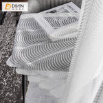 DIHIN HOME Modern White Waves Striped Sheer Curtain, Grommet Window Curtain for Living Room ,52x63-inch,1 Panelriped Roman Shades Curtains Window Blinds custom curtains blackout curtains curtains for living room sheer curtains curtain fabric linen curtains kitchen curtains velvet curtains pinch pleat curtains bay window curtains outdoor curtains pleated curtains floral curtains dining room curtains kitchen valances drapes for bedroom patio curtains nursery curtains grommet curtains