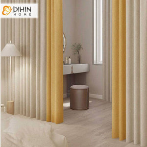 DIHIN HOME Modern Yellow and Beige Color,Blackout Grommet Window Curtain for Living Room ,52x63-inch,1 Panel Roman Shades Curtains Window Blinds custom curtains blackout curtains curtains for living room sheer curtains curtain fabric linen curtains kitchen curtains velvet curtains pinch pleat curtains bay window curtains outdoor curtains pleated curtains floral curtains dining room curtains kitchen valances drapes for bedroom patio curtains nursery curtains grommet curtains
