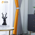 DIHIN HOME Modern Yellow and Gray Curtains,Blackout Grommet Window Curtain for Living Room ,52x63-inch,1 Panel Roman Shades Curtains Window Blinds custom curtains blackout curtains curtains for living room sheer curtains curtain fabric linen curtains kitchen curtains velvet curtains pinch pleat curtains bay window curtains outdoor curtains pleated curtains floral curtains dining room curtains kitchen valances drapes for bedroom patio curtains nursery curtains grommet curtains
