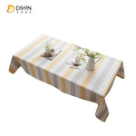 DIHIN HOME Modern Yellow and Grey Strips Printed Tablecloth For Rectangle Tables,Custom Washed Linen Tablecloth,Handmade Rectangle Table Cover Roman Shades Curtains Window Blinds custom curtains blackout curtains curtains for living room sheer curtains curtain fabric linen curtains kitchen curtains velvet curtains pinch pleat curtains bay window curtains outdoor curtains pleated curtains floral curtains dining room curtains kitchen valances drapes for bedroom patio curtains nursery curtains grommet curtains