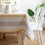 DIHIN HOME Modern Yellow and Grey Strips Printed Tablecloth For Rectangle Tables,Custom Washed Linen Tablecloth,Handmade Rectangle Table Cover Roman Shades Curtains Window Blinds custom curtains blackout curtains curtains for living room sheer curtains curtain fabric linen curtains kitchen curtains velvet curtains pinch pleat curtains bay window curtains outdoor curtains pleated curtains floral curtains dining room curtains kitchen valances drapes for bedroom patio curtains nursery curtains grommet curtains