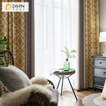 DIHIN HOME Modern Yellow Circles Spliced Geometric Printed,Blackout Grommet Window Curtain for Living Room ,52x63-inch,1 Panel Roman Shades Curtains Window Blinds custom curtains blackout curtains curtains for living room sheer curtains curtain fabric linen curtains kitchen curtains velvet curtains pinch pleat curtains bay window curtains outdoor curtains pleated curtains floral curtains dining room curtains kitchen valances drapes for bedroom patio curtains nursery curtains grommet curtains