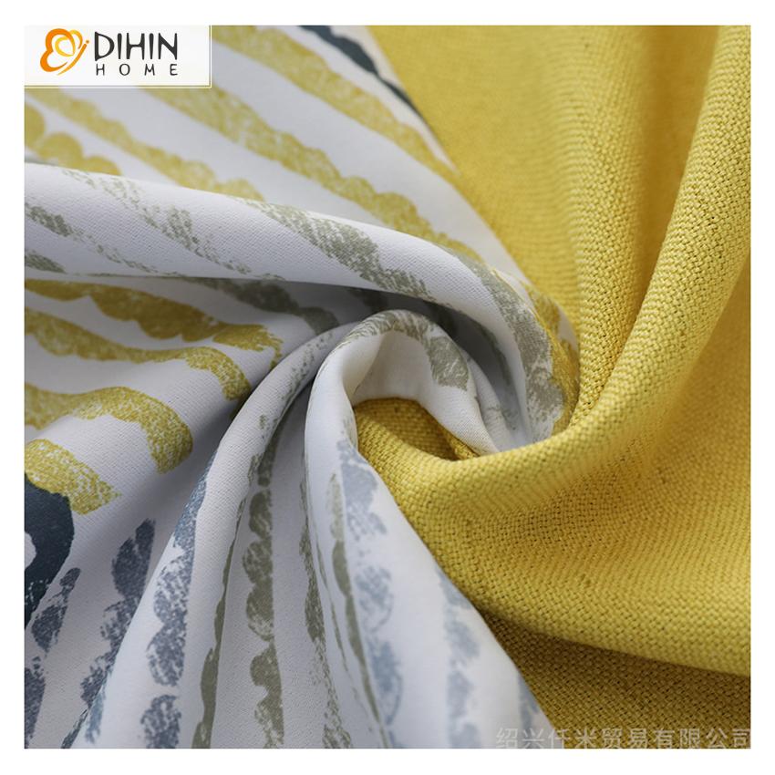 DIHIN HOME Modern Yellow Fabric Geometriy Printed,Blackout Grommet Window Curtain for Living Room ,52x63-inch,1 Panel Roman Shades Curtains Window Blinds custom curtains blackout curtains curtains for living room sheer curtains curtain fabric linen curtains kitchen curtains velvet curtains pinch pleat curtains bay window curtains outdoor curtains pleated curtains floral curtains dining room curtains kitchen valances drapes for bedroom patio curtains nursery curtains grommet curtains