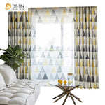 DIHIN HOME Modern Yellow Geometric Triangle Printed Curtains ,Blackout Grommet Window Curtain for Living Room ,52x63-inch,1 Panel Roman Shades Curtains Window Blinds custom curtains blackout curtains curtains for living room sheer curtains curtain fabric linen curtains kitchen curtains velvet curtains pinch pleat curtains bay window curtains outdoor curtains pleated curtains floral curtains dining room curtains kitchen valances drapes for bedroom patio curtains nursery curtains grommet curtains