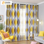 DIHIN HOME Modern Yellow Geometry Printed,Blackout Curtains Grommet Window Curtain for Living Room ,52x63-inch,1 Panel Roman Shades Curtains Window Blinds custom curtains blackout curtains curtains for living room sheer curtains curtain fabric linen curtains kitchen curtains velvet curtains pinch pleat curtains bay window curtains outdoor curtains pleated curtains floral curtains dining room curtains kitchen valances drapes for bedroom patio curtains nursery curtains grommet curtains