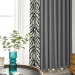 DIHIN HOME Modern Zebra Pattern Printed,Blackout Grommet Window Curtain for Living Room ,52x63-inch,1 Panel Roman Shades Curtains Window Blinds custom curtains blackout curtains curtains for living room sheer curtains curtain fabric linen curtains kitchen curtains velvet curtains pinch pleat curtains bay window curtains outdoor curtains pleated curtains floral curtains dining room curtains kitchen valances drapes for bedroom patio curtains nursery curtains grommet curtains