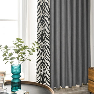 DIHIN HOME Modern Zebra Pattern Printed,Blackout Grommet Window Curtain for Living Room ,52x63-inch,1 Panel Roman Shades Curtains Window Blinds custom curtains blackout curtains curtains for living room sheer curtains curtain fabric linen curtains kitchen curtains velvet curtains pinch pleat curtains bay window curtains outdoor curtains pleated curtains floral curtains dining room curtains kitchen valances drapes for bedroom patio curtains nursery curtains grommet curtains