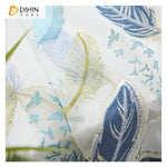 DIHIN HOME Mordern Blue Embroidered Day Curtain,Sheer Curtain,Blackout Grommet Window Curtain for Living Room ,52x63-inch,1 Panel Roman Shades Curtains Window Blinds custom curtains blackout curtains curtains for living room sheer curtains curtain fabric linen curtains kitchen curtains velvet curtains pinch pleat curtains bay window curtains outdoor curtains pleated curtains floral curtains dining room curtains kitchen valances drapes for bedroom patio curtains nursery curtains grommet curtains