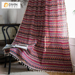 DIHIN HOME National Style Curtains With Lace ,Blackout Grommet Window Curtain for Living Room ,52x63-inch,1 Panel Roman Shades Curtains Window Blinds custom curtains blackout curtains curtains for living room sheer curtains curtain fabric linen curtains kitchen curtains velvet curtains pinch pleat curtains bay window curtains outdoor curtains pleated curtains floral curtains dining room curtains kitchen valances drapes for bedroom patio curtains nursery curtains grommet curtains