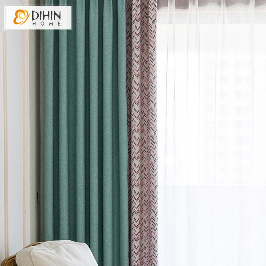 DIHIN HOME Neat Geometric Printed,Blackout Grommet Window Curtain for Living Room ,52x63-inch,1 Panel Roman Shades Curtains Window Blinds custom curtains blackout curtains curtains for living room sheer curtains curtain fabric linen curtains kitchen curtains velvet curtains pinch pleat curtains bay window curtains outdoor curtains pleated curtains floral curtains dining room curtains kitchen valances drapes for bedroom patio curtains nursery curtains grommet curtains