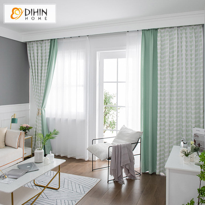 DIHIN HOME Neat Geometric Printed,Blackout Grommet Window Curtain for Living Room ,52x63-inch,1 Panel Roman Shades Curtains Window Blinds custom curtains blackout curtains curtains for living room sheer curtains curtain fabric linen curtains kitchen curtains velvet curtains pinch pleat curtains bay window curtains outdoor curtains pleated curtains floral curtains dining room curtains kitchen valances drapes for bedroom patio curtains nursery curtains grommet curtains