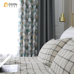 DIHIN HOME Neat Triangle Cotton Linen Printed,Blackout Grommet Window Curtain for Living Room ,52x63-inch,1 Panel Roman Shades Curtains Window Blinds custom curtains blackout curtains curtains for living room sheer curtains curtain fabric linen curtains kitchen curtains velvet curtains pinch pleat curtains bay window curtains outdoor curtains pleated curtains floral curtains dining room curtains kitchen valances drapes for bedroom patio curtains nursery curtains grommet curtains