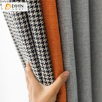 DIHIN HOME New Arrival 3 Colors Fabric With Houndstooth Jacquard,Blackout Grommet Window Curtain for Living Room ,52x63-inch,1 Panel Roman Shades Curtains Window Blinds custom curtains blackout curtains curtains for living room sheer curtains curtain fabric linen curtains kitchen curtains velvet curtains pinch pleat curtains bay window curtains outdoor curtains pleated curtains floral curtains dining room curtains kitchen valances drapes for bedroom patio curtains nursery curtains grommet curtains