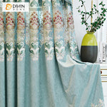 DIHIN HOME New Arrival Embroidered Curtain Customized Valance ,Blackout Curtains Grommet Window Curtain for Living Room ,52x84-inch,1 Panel Roman Shades Curtains Window Blinds custom curtains blackout curtains curtains for living room sheer curtains curtain fabric linen curtains kitchen curtains velvet curtains pinch pleat curtains bay window curtains outdoor curtains pleated curtains floral curtains dining room curtains kitchen valances drapes for bedroom patio curtains nursery curtains grommet curtains