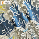 DIHIN HOME New Arrival European Blue Color Embroidered Curtains Roral Valance ,Blackout Curtains Grommet Window Curtain for Living Room ,52x84-inch,1 Panel Roman Shades Curtains Window Blinds custom curtains blackout curtains curtains for living room sheer curtains curtain fabric linen curtains kitchen curtains velvet curtains pinch pleat curtains bay window curtains outdoor curtains pleated curtains floral curtains dining room curtains kitchen valances drapes for bedroom patio curtains nursery curtains gro