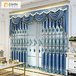 DIHIN HOME New Arrival High Quality  Embroidered Luxurious Valance ,Blackout Curtains Grommet Window Curtain for Living Room ,52x84-inch,1 Panel Roman Shades Curtains Window Blinds custom curtains blackout curtains curtains for living room sheer curtains curtain fabric linen curtains kitchen curtains velvet curtains pinch pleat curtains bay window curtains outdoor curtains pleated curtains floral curtains dining room curtains kitchen valances drapes for bedroom patio curtains nursery curtains grommet curtai