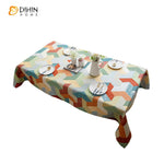 DIHIN HOME Nordic Abstract Geometry Printed Tablecloth For Rectangle Tables,Custom Washed Linen Tablecloth,Handmade Rectangle Table Cover Roman Shades Curtains Window Blinds custom curtains blackout curtains curtains for living room sheer curtains curtain fabric linen curtains kitchen curtains velvet curtains pinch pleat curtains bay window curtains outdoor curtains pleated curtains floral curtains dining room curtains kitchen valances drapes for bedroom patio curtains nursery curtains grommet curtains