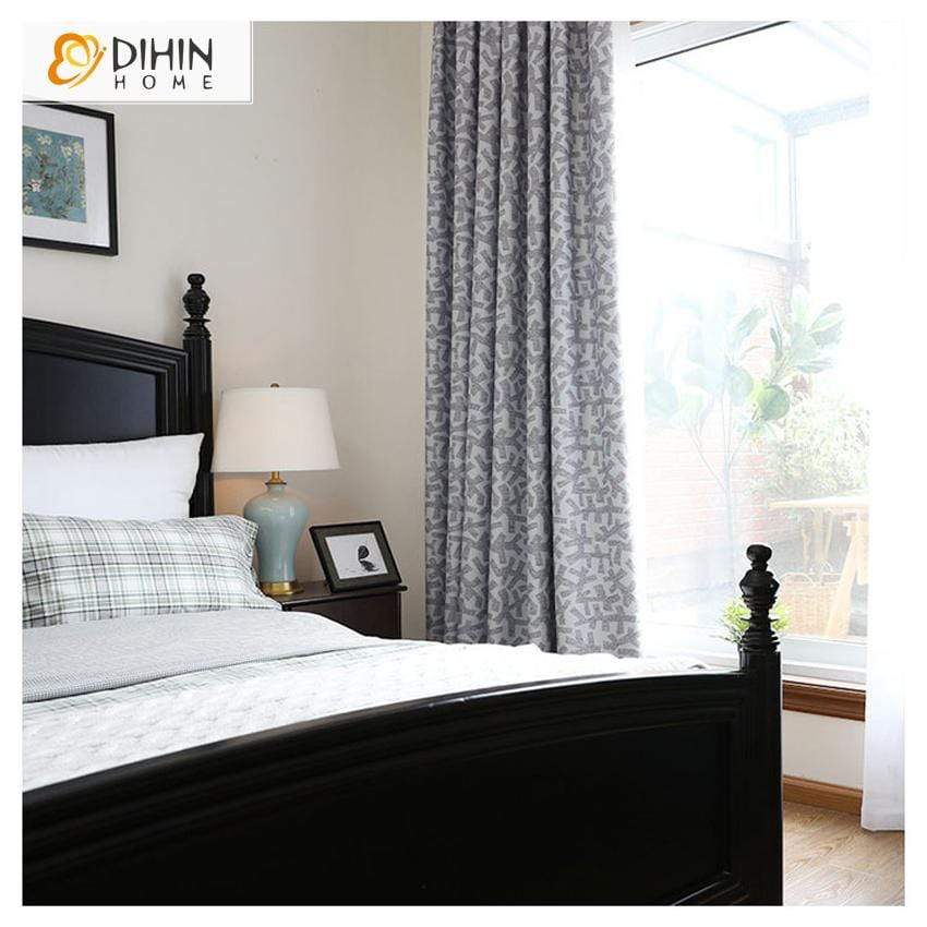 DIHIN HOME Nordic Geometric Curtains , Blackout Grommet Window Curtain for Living Room ,52x63-inch,1 Panel Roman Shades Curtains Window Blinds custom curtains blackout curtains curtains for living room sheer curtains curtain fabric linen curtains kitchen curtains velvet curtains pinch pleat curtains bay window curtains outdoor curtains pleated curtains floral curtains dining room curtains kitchen valances drapes for bedroom patio curtains nursery curtains grommet curtains