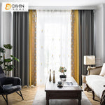 DIHIN HOME Nordic Geometric Window Curtain Spliced Curtains，Blackout Grommet Window Curtain for Living Room ,52x63-inch,1 Panel Roman Shades Curtains Window Blinds custom curtains blackout curtains curtains for living room sheer curtains curtain fabric linen curtains kitchen curtains velvet curtains pinch pleat curtains bay window curtains outdoor curtains pleated curtains floral curtains dining room curtains kitchen valances drapes for bedroom patio curtains nursery curtains grommet curtains