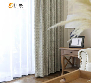 DIHIN HOME  Nordic Geometry Curtain，Blackout Grommet Window Curtain for Living Room ,52x63-inch,1 Panel Roman Shades Curtains Window Blinds custom curtains blackout curtains curtains for living room sheer curtains curtain fabric linen curtains kitchen curtains velvet curtains pinch pleat curtains bay window curtains outdoor curtains pleated curtains floral curtains dining room curtains kitchen valances drapes for bedroom patio curtains nursery curtains grommet curtains