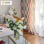 DIHIN HOME Nordic Orange Color Geometry Printed Curtain,Blackout Curtains Grommet Window Curtain for Living Room ,52x84-inch,1 Panel Roman Shades Curtains Window Blinds custom curtains blackout curtains curtains for living room sheer curtains curtain fabric linen curtains kitchen curtains velvet curtains pinch pleat curtains bay window curtains outdoor curtains pleated curtains floral curtains dining room curtains kitchen valances drapes for bedroom patio curtains nursery curtains grommet curtains