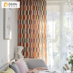 DIHIN HOME Nordic Orange Color Geometry Printed Curtain,Blackout Curtains Grommet Window Curtain for Living Room ,52x84-inch,1 Panel Roman Shades Curtains Window Blinds custom curtains blackout curtains curtains for living room sheer curtains curtain fabric linen curtains kitchen curtains velvet curtains pinch pleat curtains bay window curtains outdoor curtains pleated curtains floral curtains dining room curtains kitchen valances drapes for bedroom patio curtains nursery curtains grommet curtains