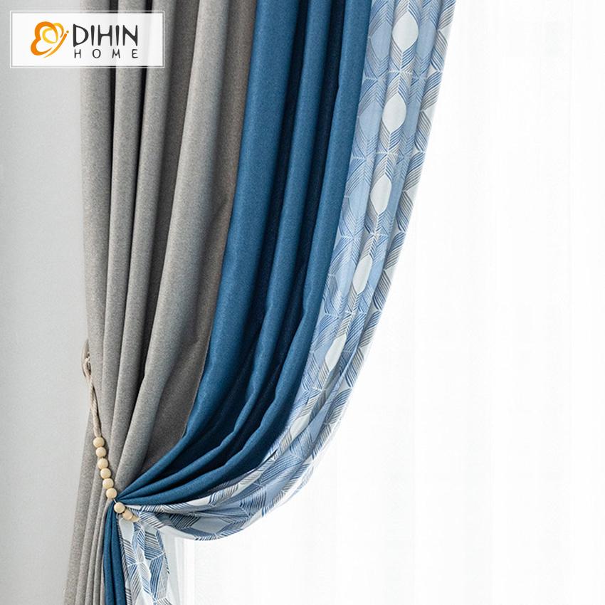 DIHIN HOME Nordic Rhombic Geometry Printed,Blackout Grommet Window Curtain for Living Room ,52x63-inch,1 Panel Roman Shades Curtains Window Blinds custom curtains blackout curtains curtains for living room sheer curtains curtain fabric linen curtains kitchen curtains velvet curtains pinch pleat curtains bay window curtains outdoor curtains pleated curtains floral curtains dining room curtains kitchen valances drapes for bedroom patio curtains nursery curtains grommet curtains