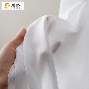 DIHIN HOME Nordic Thickened Pure White,Sheer Curtain, Grommet Window Curtain for Living Room ,52x63-inch,1 Panel Roman Shades Curtains Window Blinds custom curtains blackout curtains curtains for living room sheer curtains curtain fabric linen curtains kitchen curtains velvet curtains pinch pleat curtains bay window curtains outdoor curtains pleated curtains floral curtains dining room curtains kitchen valances drapes for bedroom patio curtains nursery curtains grommet curtains