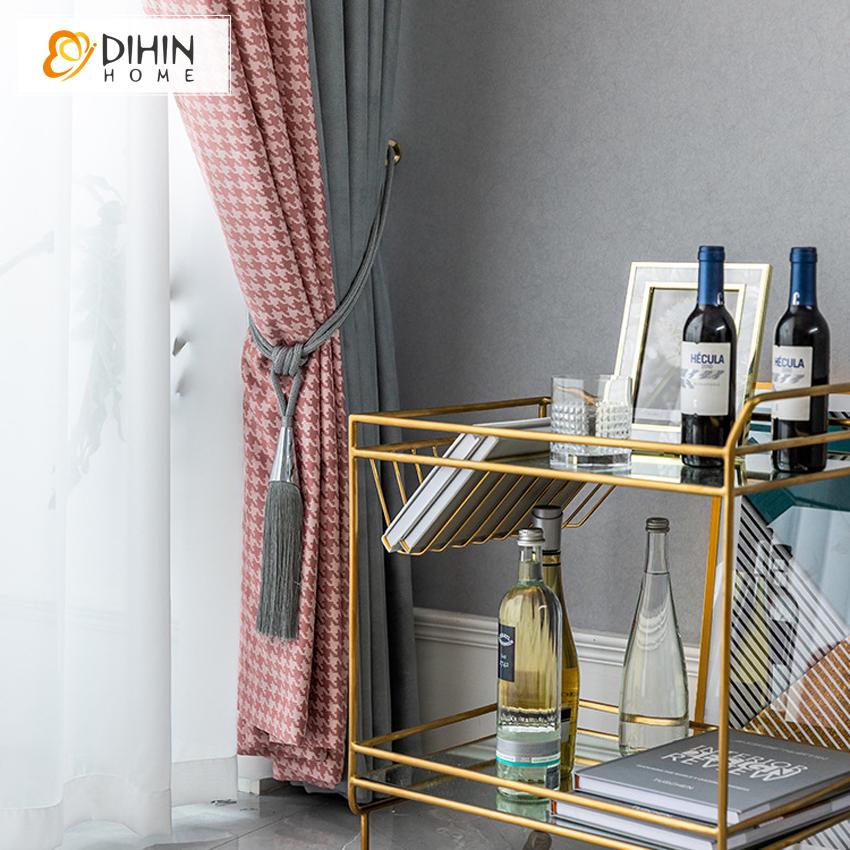DIHIN HOME Northern European Houndstooth Printed,Blackout Grommet Window Curtain for Living Room ,52x63-inch,1 Panel Roman Shades Curtains Window Blinds custom curtains blackout curtains curtains for living room sheer curtains curtain fabric linen curtains kitchen curtains velvet curtains pinch pleat curtains bay window curtains outdoor curtains pleated curtains floral curtains dining room curtains kitchen valances drapes for bedroom patio curtains nursery curtains grommet curtains