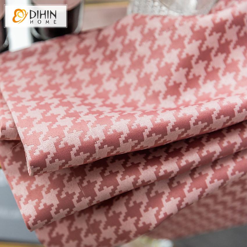 DIHIN HOME Northern European Houndstooth Printed,Blackout Grommet Window Curtain for Living Room ,52x63-inch,1 Panel Roman Shades Curtains Window Blinds custom curtains blackout curtains curtains for living room sheer curtains curtain fabric linen curtains kitchen curtains velvet curtains pinch pleat curtains bay window curtains outdoor curtains pleated curtains floral curtains dining room curtains kitchen valances drapes for bedroom patio curtains nursery curtains grommet curtains