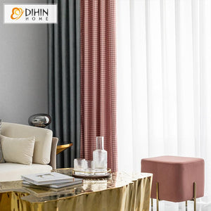 DIHIN HOME Northern European Houndstooth Printed,Blackout Grommet Window Curtain for Living Room ,52x63-inch,1 Panel Roman Shades Curtains Window Blinds custom curtains blackout curtains curtains for living room sheer curtains curtain fabric linen curtains kitchen curtains velvet curtains pinch pleat curtains bay window curtains outdoor curtains pleated curtains floral curtains dining room curtains kitchen valances drapes for bedroom patio curtains nursery curtains grommet curtains
