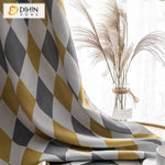 DIHIN HOME Nortic Geometric Spliced Curtains，Blackout Grommet Window Curtain for Living Room ,52x63-inch,1 Panel Roman Shades Curtains Window Blinds custom curtains blackout curtains curtains for living room sheer curtains curtain fabric linen curtains kitchen curtains velvet curtains pinch pleat curtains bay window curtains outdoor curtains pleated curtains floral curtains dining room curtains kitchen valances drapes for bedroom patio curtains nursery curtains grommet curtains