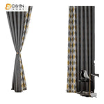 DIHIN HOME Nortic Geometric Spliced Curtains，Blackout Grommet Window Curtain for Living Room ,52x63-inch,1 Panel Roman Shades Curtains Window Blinds custom curtains blackout curtains curtains for living room sheer curtains curtain fabric linen curtains kitchen curtains velvet curtains pinch pleat curtains bay window curtains outdoor curtains pleated curtains floral curtains dining room curtains kitchen valances drapes for bedroom patio curtains nursery curtains grommet curtains