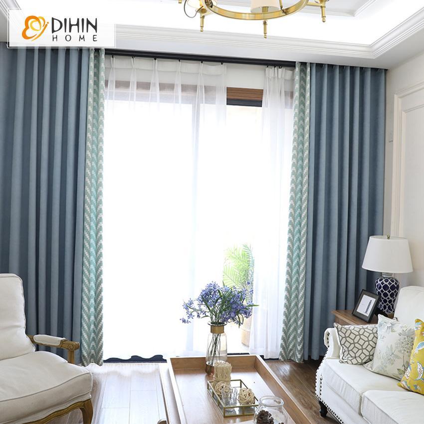 DIHIN HOME Nortic Geometry High Quality Spliced Curtains,Blackout Grommet Window Curtain for Living Room ,52x63-inch,1 Panel Roman Shades Curtains Window Blinds custom curtains blackout curtains curtains for living room sheer curtains curtain fabric linen curtains kitchen curtains velvet curtains pinch pleat curtains bay window curtains outdoor curtains pleated curtains floral curtains dining room curtains kitchen valances drapes for bedroom patio curtains nursery curtains grommet curtains