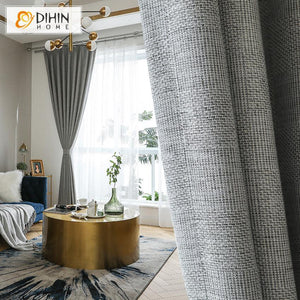 DIHIN HOME Nortic Style Grey Color Cotton Linen Fabric,Blackout Grommet Window Curtain for Living Room ,52x63-inch,1 Panel Roman Shades Curtains Window Blinds custom curtains blackout curtains curtains for living room sheer curtains curtain fabric linen curtains kitchen curtains velvet curtains pinch pleat curtains bay window curtains outdoor curtains pleated curtains floral curtains dining room curtains kitchen valances drapes for bedroom patio curtains nursery curtains grommet curtains