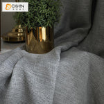 DIHIN HOME Nortic Style Grey Color Cotton Linen Fabric,Blackout Grommet Window Curtain for Living Room ,52x63-inch,1 Panel Roman Shades Curtains Window Blinds custom curtains blackout curtains curtains for living room sheer curtains curtain fabric linen curtains kitchen curtains velvet curtains pinch pleat curtains bay window curtains outdoor curtains pleated curtains floral curtains dining room curtains kitchen valances drapes for bedroom patio curtains nursery curtains grommet curtains