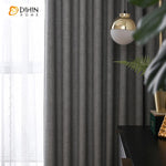 DIHIN HOME Nortic Style Grey Color Cotton Linen Fabric,Blackout Grommet Window Curtain for Living Room ,52x63-inch,1 Panel Roman Shades Curtains Window Blinds custom curtains blackout curtains curtains for living room sheer curtains curtain fabric linen curtains kitchen curtains velvet curtains pinch pleat curtains bay window curtains outdoor curtains pleated curtains floral curtains dining room curtains kitchen valances drapes for bedroom patio curtains nursery curtains grommet curtains