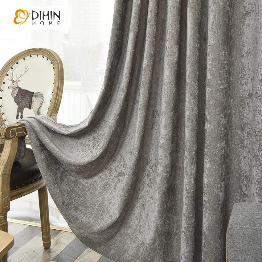 DIHIN HOME Nortic Velvet Farbic Window Curtains，Blackout Grommet Window Curtain for Living Room ,52x63-inch,1 Panel Roman Shades Curtains Window Blinds custom curtains blackout curtains curtains for living room sheer curtains curtain fabric linen curtains kitchen curtains velvet curtains pinch pleat curtains bay window curtains outdoor curtains pleated curtains floral curtains dining room curtains kitchen valances drapes for bedroom patio curtains nursery curtains grommet curtains