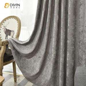 DIHIN HOME Nortic Velvet Farbic Window Curtains，Blackout Grommet Window Curtain for Living Room ,52x63-inch,1 Panel Roman Shades Curtains Window Blinds custom curtains blackout curtains curtains for living room sheer curtains curtain fabric linen curtains kitchen curtains velvet curtains pinch pleat curtains bay window curtains outdoor curtains pleated curtains floral curtains dining room curtains kitchen valances drapes for bedroom patio curtains nursery curtains grommet curtains