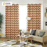DIHIN HOME Orange Stripes Printed，Blackout Grommet Window Curtain for Living Room ,52x63-inch,1 Panel Roman Shades Curtains Window Blinds custom curtains blackout curtains curtains for living room sheer curtains curtain fabric linen curtains kitchen curtains velvet curtains pinch pleat curtains bay window curtains outdoor curtains pleated curtains floral curtains dining room curtains kitchen valances drapes for bedroom patio curtains nursery curtains grommet curtains
