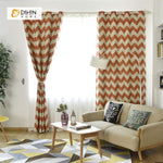 DIHIN HOME Orange Stripes Printed，Blackout Grommet Window Curtain for Living Room ,52x63-inch,1 Panel Roman Shades Curtains Window Blinds custom curtains blackout curtains curtains for living room sheer curtains curtain fabric linen curtains kitchen curtains velvet curtains pinch pleat curtains bay window curtains outdoor curtains pleated curtains floral curtains dining room curtains kitchen valances drapes for bedroom patio curtains nursery curtains grommet curtains