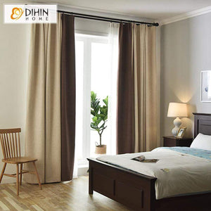 DIHIN HOME Ordinary Beige and Brown Printed,Blackout Grommet Window Curtain for Living Room ,52x63-inch,1 Panel Roman Shades Curtains Window Blinds custom curtains blackout curtains curtains for living room sheer curtains curtain fabric linen curtains kitchen curtains velvet curtains pinch pleat curtains bay window curtains outdoor curtains pleated curtains floral curtains dining room curtains kitchen valances drapes for bedroom patio curtains nursery curtains grommet curtains