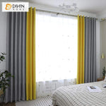 DIHIN HOME Ordinary Grey and Yellow Printed,Blackout Grommet Window Curtain for Living Room ,52x63-inch,1 Panel Roman Shades Curtains Window Blinds custom curtains blackout curtains curtains for living room sheer curtains curtain fabric linen curtains kitchen curtains velvet curtains pinch pleat curtains bay window curtains outdoor curtains pleated curtains floral curtains dining room curtains kitchen valances drapes for bedroom patio curtains nursery curtains grommet curtains