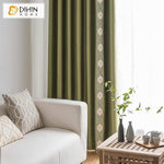 DIHIN HOME Ordinary White Pattern Embroidered,Blackout Grommet Window Curtain for Living Room ,52x63-inch,1 Panel Roman Shades Curtains Window Blinds custom curtains blackout curtains curtains for living room sheer curtains curtain fabric linen curtains kitchen curtains velvet curtains pinch pleat curtains bay window curtains outdoor curtains pleated curtains floral curtains dining room curtains kitchen valances drapes for bedroom patio curtains nursery curtains grommet curtains