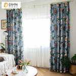 DIHIN HOME Pastoral American Cotton Linen Flowers Printed,Blackout Grommet Window Curtain for Living Room ,52x63-inch,1 Panel Roman Shades Curtains Window Blinds custom curtains blackout curtains curtains for living room sheer curtains curtain fabric linen curtains kitchen curtains velvet curtains pinch pleat curtains bay window curtains outdoor curtains pleated curtains floral curtains dining room curtains kitchen valances drapes for bedroom patio curtains nursery curtains grommet curtains