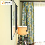 DIHIN HOME Pastoral American Thickening Yellow Flowers Printed,Blackout Curtains Grommet Window Curtain for Living Room ,52x63-inch,1 Panel Roman Shades Curtains Window Blinds custom curtains blackout curtains curtains for living room sheer curtains curtain fabric linen curtains kitchen curtains velvet curtains pinch pleat curtains bay window curtains outdoor curtains pleated curtains floral curtains dining room curtains kitchen valances drapes for bedroom patio curtains nursery curtains grommet curtains