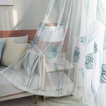 DIHIN HOME Pastoral Banana Tree Cotton Linen Embroidered Day Curtain ,Sheer Curtain, Grommet Window Curtain for Living Room ,52x63-inch,1 Panel Roman Shades Curtains Window Blinds custom curtains blackout curtains curtains for living room sheer curtains curtain fabric linen curtains kitchen curtains velvet curtains pinch pleat curtains bay window curtains outdoor curtains pleated curtains floral curtains dining room curtains kitchen valances drapes for bedroom patio curtains nursery curtains grommet curtain