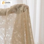 DIHIN HOME Pastoral Beige Leaves Embroidered,Sheer Curtain,Blackout Grommet Window Curtain for Living Room ,52x63-inch,1 Panel Roman Shades Curtains Window Blinds custom curtains blackout curtains curtains for living room sheer curtains curtain fabric linen curtains kitchen curtains velvet curtains pinch pleat curtains bay window curtains outdoor curtains pleated curtains floral curtains dining room curtains kitchen valances drapes for bedroom patio curtains nursery curtains grommet curtains