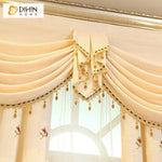 DIHIN HOME Pastoral Beige Peacock Embroidered Curtain Luxury Valance ,Blackout Curtains Grommet Window Curtain for Living Room ,52x84-inch,1 Panel Roman Shades Curtains Window Blinds custom curtains blackout curtains curtains for living room sheer curtains curtain fabric linen curtains kitchen curtains velvet curtains pinch pleat curtains bay window curtains outdoor curtains pleated curtains floral curtains dining room curtains kitchen valances drapes for bedroom patio curtains nursery curtains grommet curt